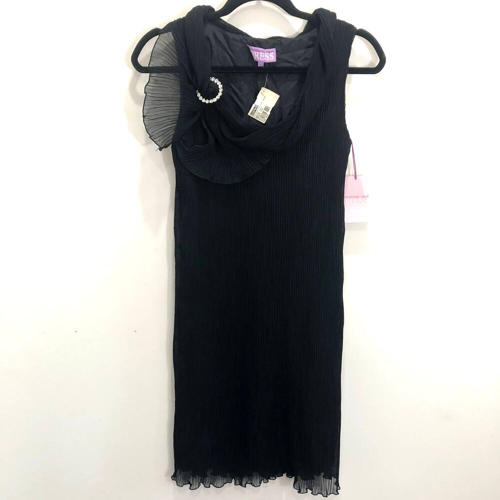 Vivienne Tam Black Embellished‎ Cocktail Dress
